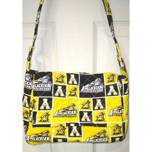 Appalachian State Mountaineers Pocketbook Handbag Purse Yellow and Black